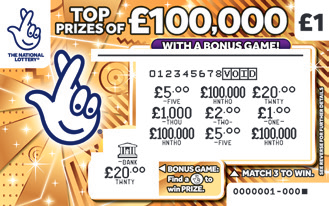 £100,000 Gold, Game 1475, official scratchcard product image