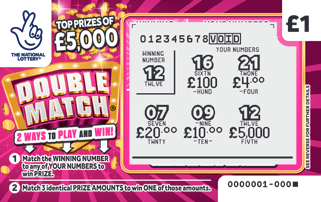 Double Match, Game 1489, official scratchcard product image